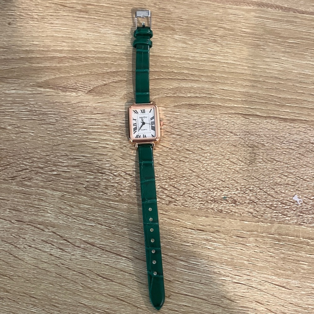 Thrifted vintage style 80s  square watch
